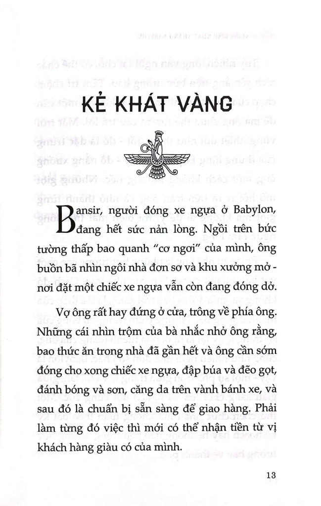 Trích đoạn Kẻ Khát Vàng trong sách Người Giàu Nhất Thành Babylon